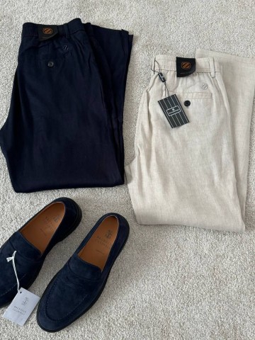 Льняные брюки Zegna