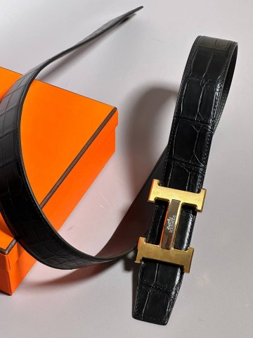 Ремень Hermes из кожи крокодила