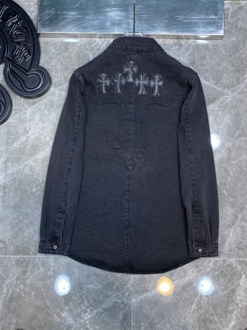 Джинсовая рубашка Chrome Hearts