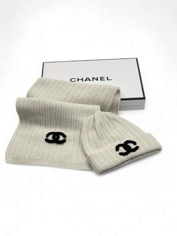 Комплект CHANEL (шапка + шарф)