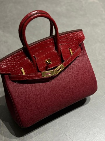 Сумка Hermes из кожи крокодила 25 см