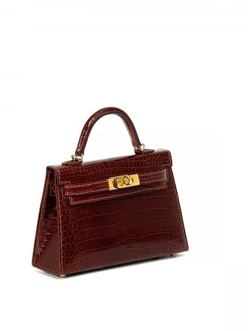 Сумка Hermes из кожи крокодила 20 см