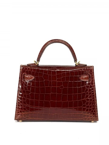Сумка Hermes из кожи крокодила 20 см