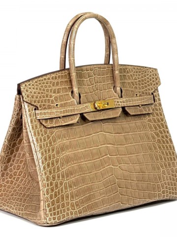 Сумка Hermes из кожи крокодила 35 см