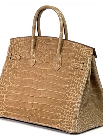 Сумка Hermes из кожи крокодила 35 см