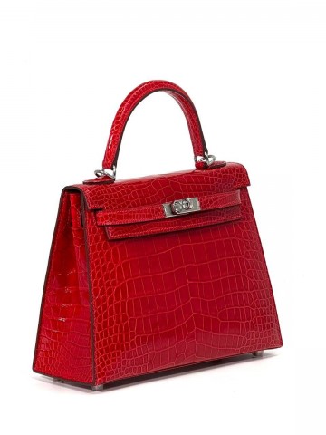 Сумка Hermes из кожи крокодила 25 см