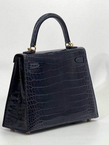 Сумка Hermes из кожи крокодила 25 см