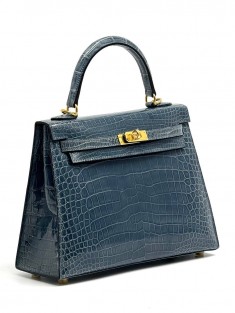 Сумка Hermes из кожи крокодила 25 см