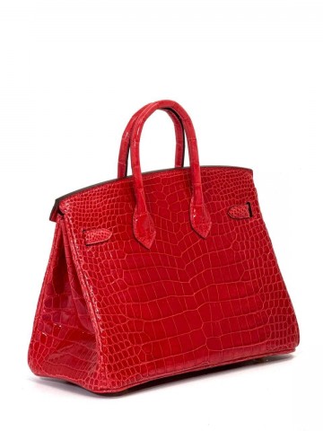 Сумка Hermes из кожи крокодила 25 см