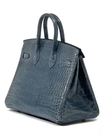 Сумка Hermes из кожи крокодила 25 см