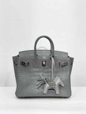 Сумка Hermes из кожи крокодила 25 см