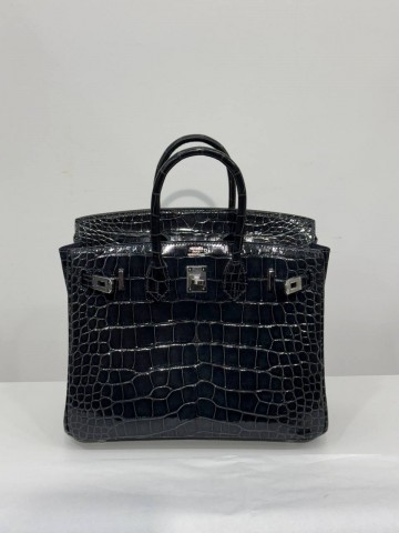 Сумка Hermes из кожи крокодила 25 см