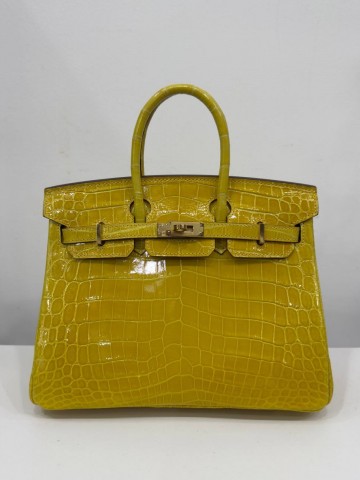Сумка Hermes из кожи крокодила 25 см