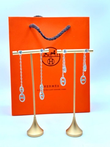 Серьги Hermes 9 см