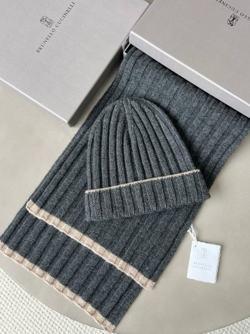 Комплект Brunello Cucinelli (шапка + шарф)