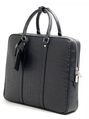 Деловая сумка Louis Vuitton из кожи крокодила