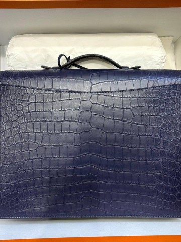 Портфель Hermes из кожи крокодила
