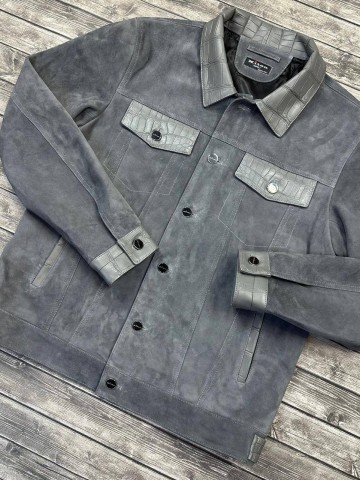 Куртка Kiton вставки из кожи крокодила