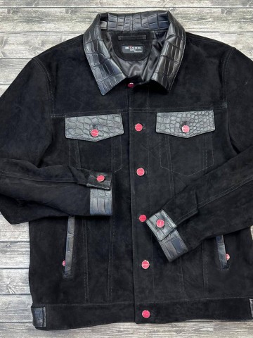 Куртка Kiton вставки из кожи крокодила