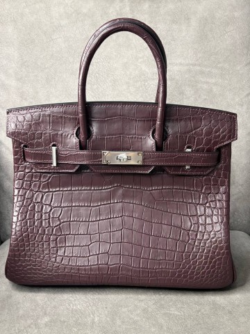 Сумка Hermes из кожи крокодила 30 см