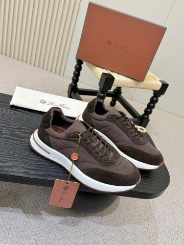 Мужские кроссовки Loro Piana Week End Walk - Brown