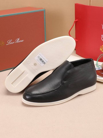 Замшевые лоферы Loro Piana Summer Walk - Navy