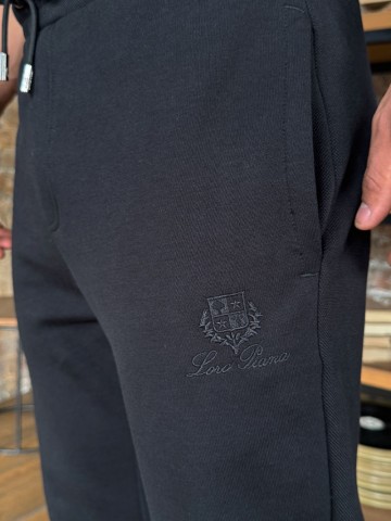 Мужская кофта на молнии Loro Piana monogram - Brown