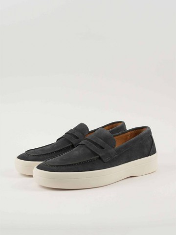 Замшевые лоферы Loro Piana Summer Walk - Grey
