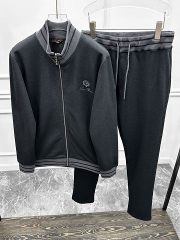 Спортивный костюм Loro Piana logo-embroidered - Black