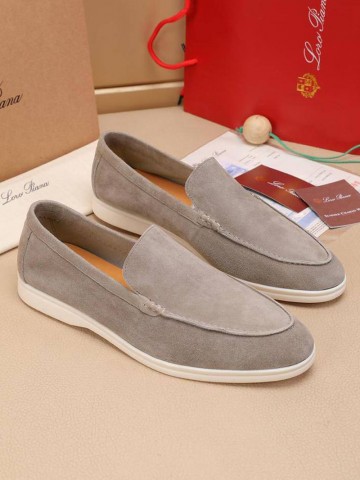 Мужские замшевые лоферы Loro Piana Summer Walk