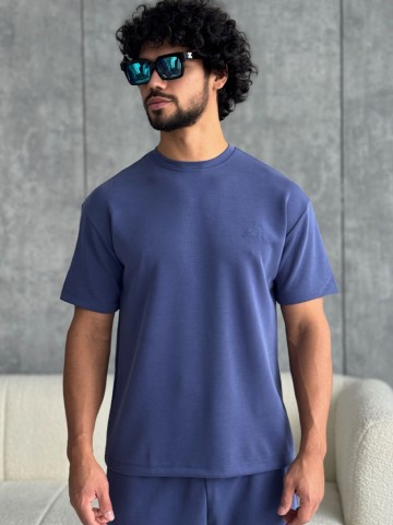 Мужская синяя футболка Loro Piana