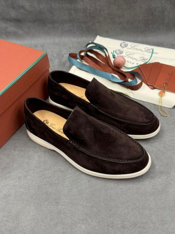 Мужские замшевые лоферы Loro Piana