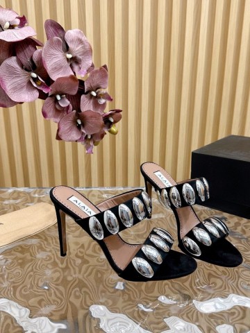 Alaia Tribal Velvet сабо #495623CE