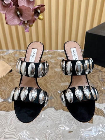 Alaia Tribal Velvet сабо #495623CE