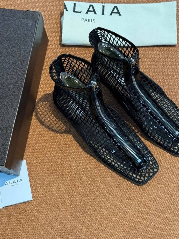 Alaia Fishnet High Ballet Flats балетки #404155AP