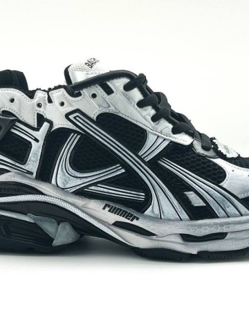 Balenciaga Runner Black and White кроссовки #444661NY