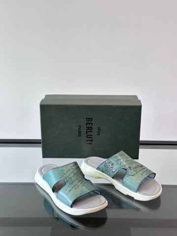Berluti Shadow шлепанцы #313029DF