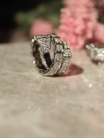 Bvlgari кольцо в 2 оборота #100255MS