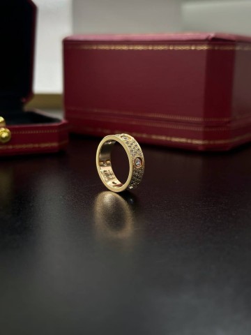 Cartier Love full diamond кольцо