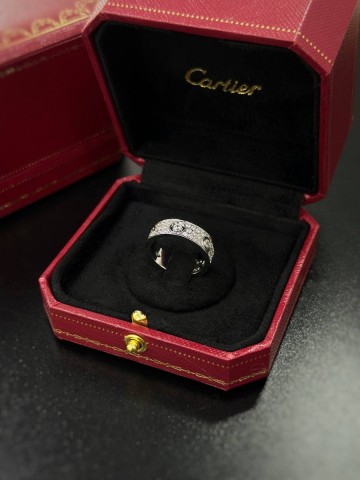 Cartier Love full diamond кольцо