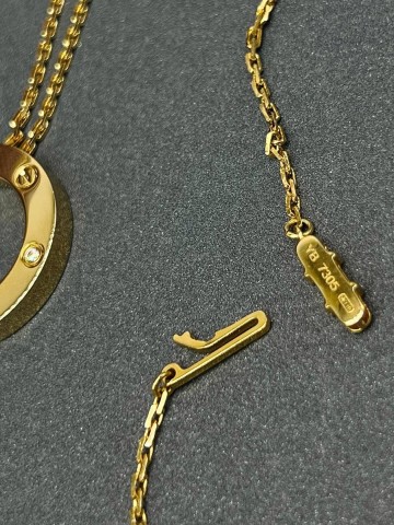 Cartier кулон с тремя камнями #980045RJ