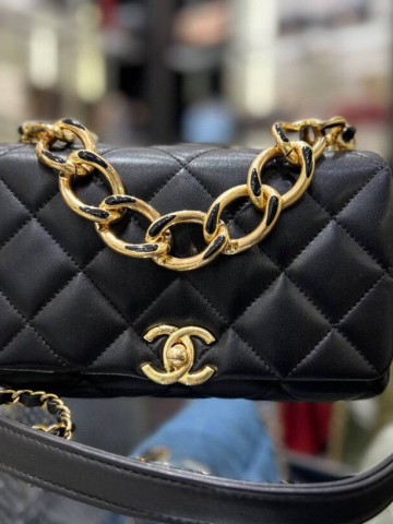 Chanel Lambskin Quilted Color Match Mini Flap сумка #393378MX