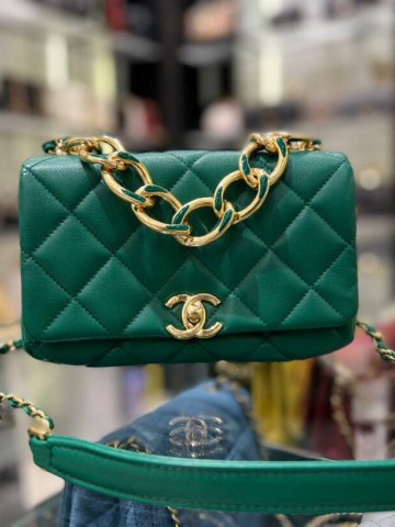Chanel Lambskin Quilted Color Match Mini Flap сумка #513695NI