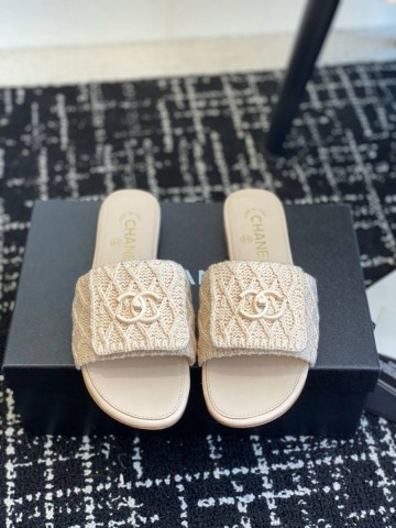 Chanel шлепанцы #693390BP