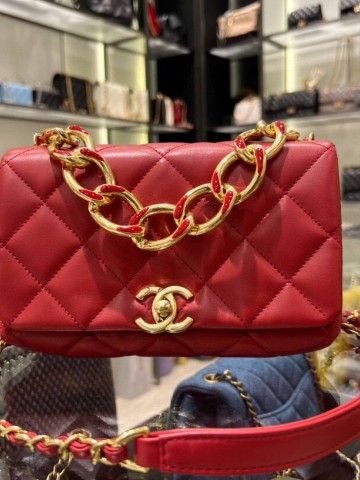 Chanel Lambskin Quilted Color Match Mini Flap сумка #806683QB