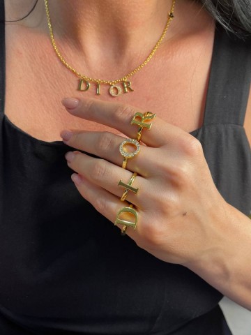 Dior кольцо 4 в 1