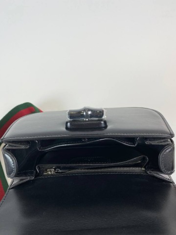 Gucci bamboo 1947 black сумка #568710HN