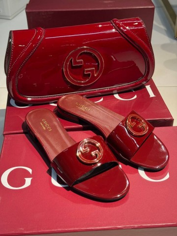 Gucci шлепанцы #409131PT