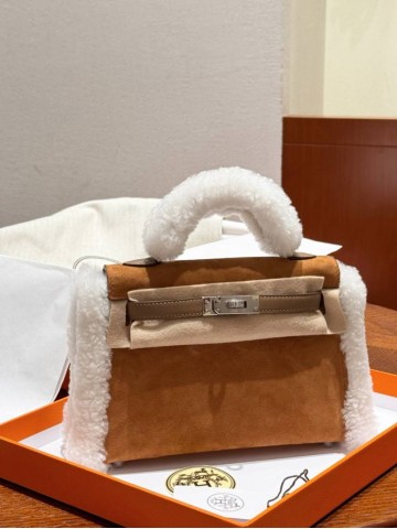 Hermes kelly mini Teddy сумка