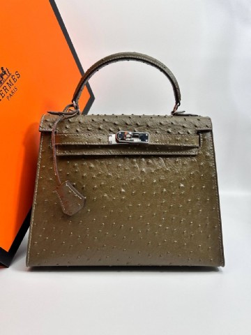Hermes Kelly ostrich 28 сумка